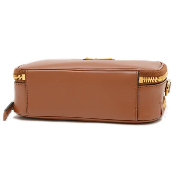 Prada Odette Handbag Shoulder Bag Leather Brown 1BH203 - Picture 9 of 9